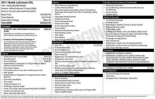 2011 Buick LaCrosse CXL