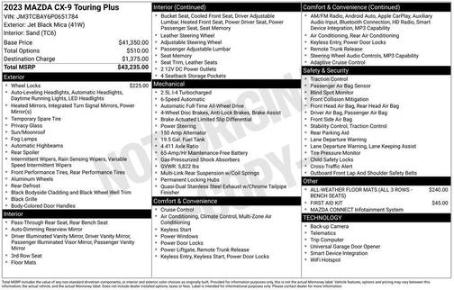 2023 Mazda CX-9 Touring