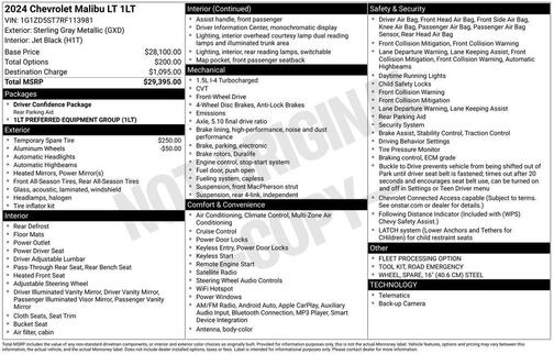 2024 Chevrolet Malibu FWD 1LT