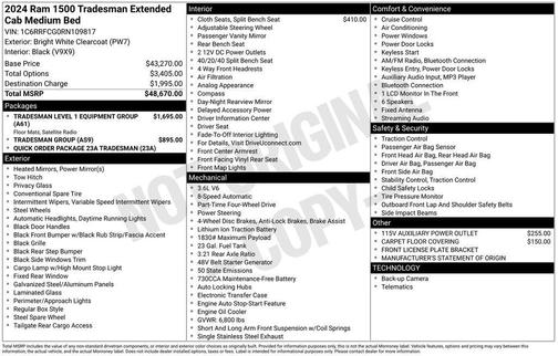 2024 RAM 1500 Tradesman