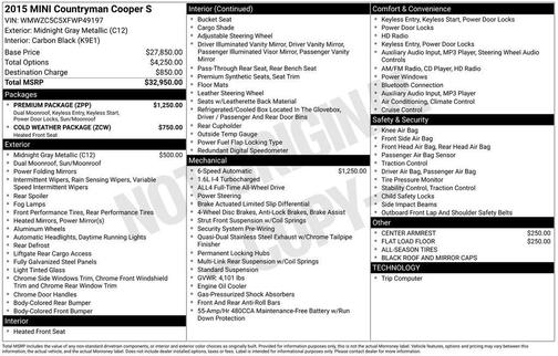 2015 MINI Countryman Cooper S ALL4