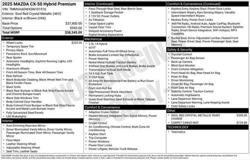 2025 Mazda CX-50 Hybrid Premium Package
