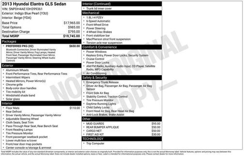 2013 Hyundai ELANTRA GLS