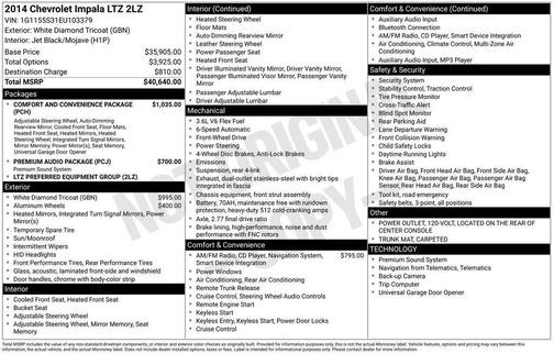 2014 Chevrolet Impala LTZ