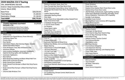 2020 Mazda CX-5 Touring