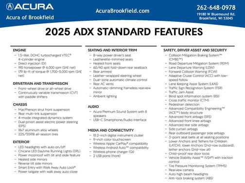2025 Acura ADX A-Spec