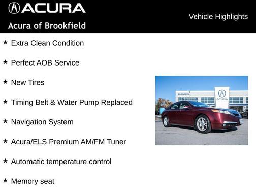 2009 Acura TL Technology