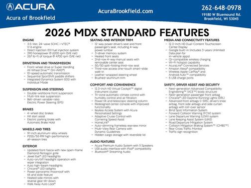 2026 Acura MDX Technology Package