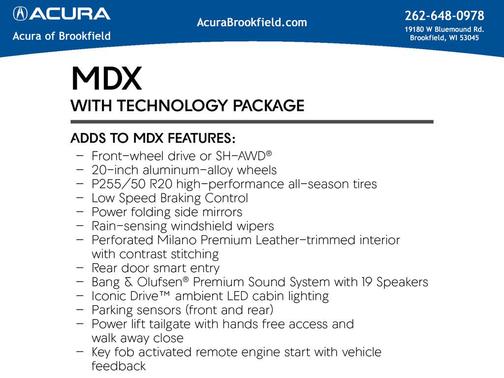 2026 Acura MDX Technology Package