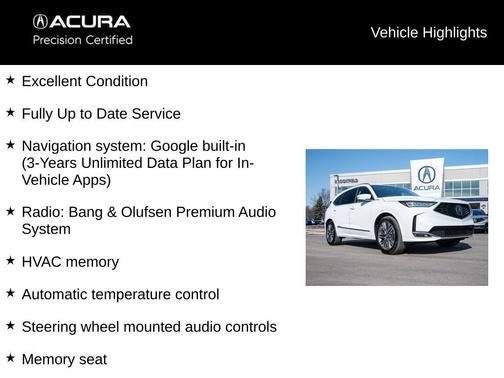 2025 Acura MDX Advance Package