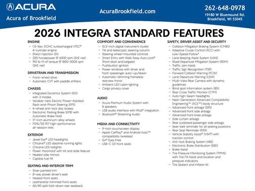 2026 Acura Integra w/A-Spec Technology Package