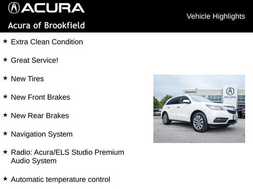2015 Acura MDX 3.5L Technology Package