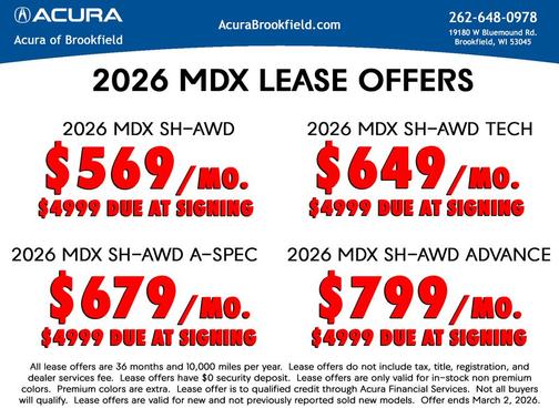 2026 Acura MDX Advance Package
