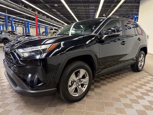 Midnight Black Metallic 2025 Toyota RAV4 Hybrid XLE
