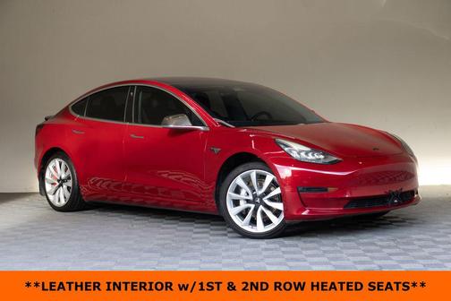Red Multi-Coat 2018 Tesla Model 3 Long Range