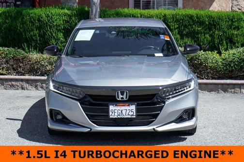 Lunar Silver Metallic 2021 Honda Accord Sport 1.5T