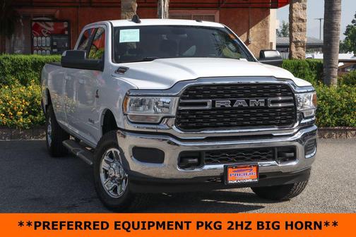 Bright White Clearcoat 2022 RAM 3500 Big Horn Crew Cab 4x4 8' Box