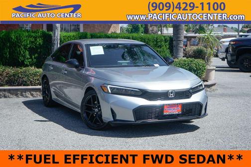 Solar Silver Metallic 2025 Honda Civic Sport