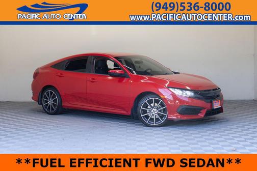 Red 2017 Honda Civic LX