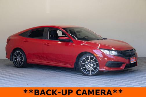 Red 2017 Honda Civic LX