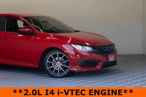 Red 2017 Honda Civic LX