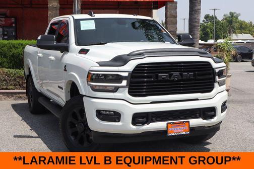 Pearl White 2022 RAM 2500 Laramie Crew Cab 4x4 6'4' Box