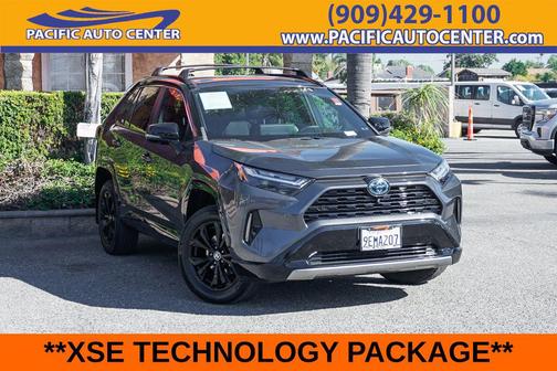 Magnetic Gray Metallic/Midnight Black Metallic 2023 Toyota RAV4 Hybrid SE