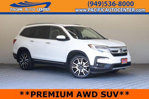 Platinum White Pearl 2022 Honda Pilot Touring 8-Passenger