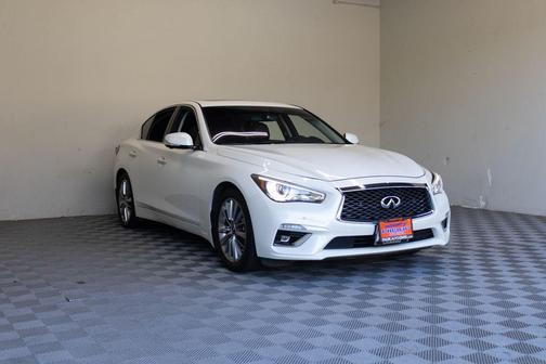 Majestic White 2023 INFINITI Q50 3.0t LUXE