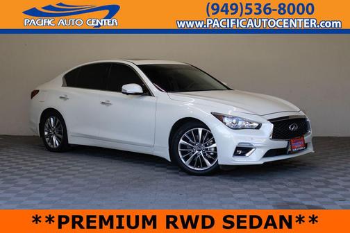Majestic White 2023 INFINITI Q50 3.0t LUXE