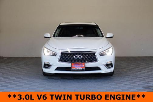 Majestic White 2023 INFINITI Q50 3.0t LUXE