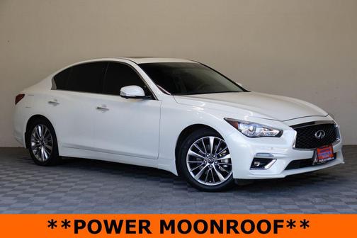Majestic White 2023 INFINITI Q50 3.0t LUXE