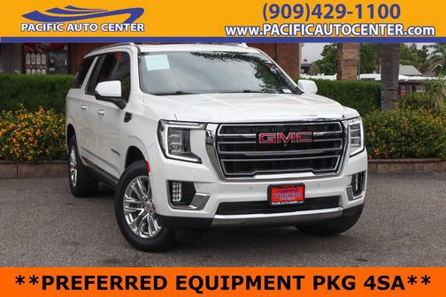 White Frost Tricoat 2021 GMC Yukon XL SLT