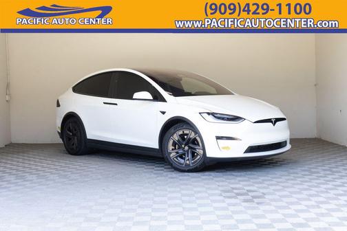 Pearl White Multi-Coat 2022 Tesla Model X Plaid Tri Motor All-Wheel Drive