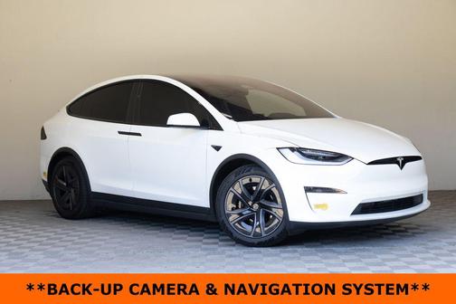 Pearl White Multi-Coat 2022 Tesla Model X Plaid Tri Motor All-Wheel Drive
