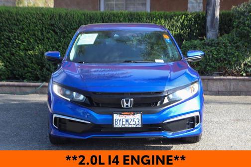 Blue 2020 Honda Civic LX