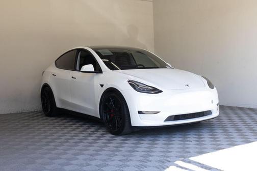 Pearl White Multi-Coat 2020 Tesla Model Y Performance Dual Motor All-Wheel Drive