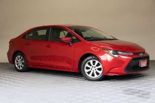 Barcelona Red Metallic 2021 Toyota Corolla LE