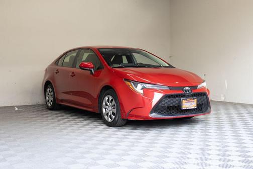 Barcelona Red Metallic 2021 Toyota Corolla LE