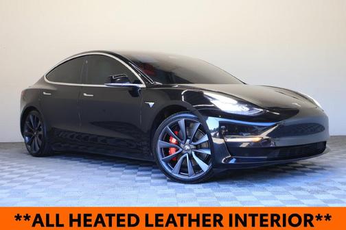 Solid Black 2020 Tesla Model 3 Performance