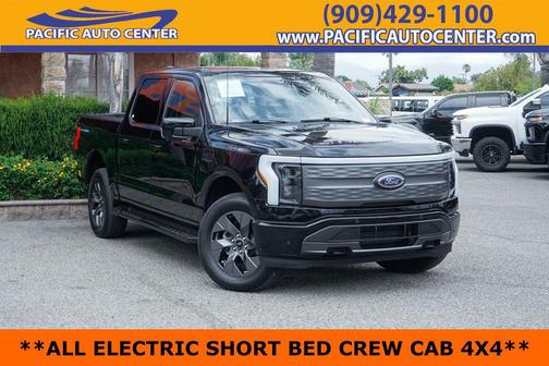 Agate Black Metallic 2022 Ford F-150 Lightning LARIAT