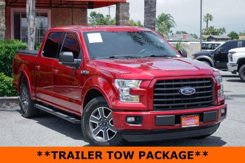 Red 2015 Ford F-150 XLT
