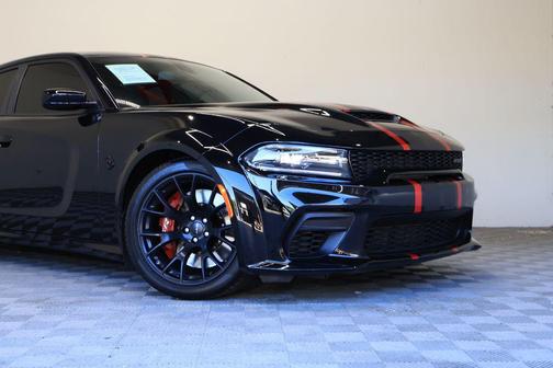 Pitch Black Clearcoat 2023 Dodge Charger SRT Hellcat Widebody Jailbreak