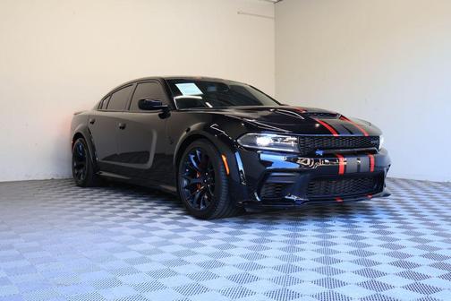 Pitch Black Clearcoat 2023 Dodge Charger SRT Hellcat Widebody Jailbreak