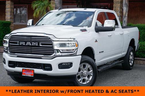 Bright White Clearcoat 2023 RAM 2500 Laramie Crew Cab 4x4 6'4' Box