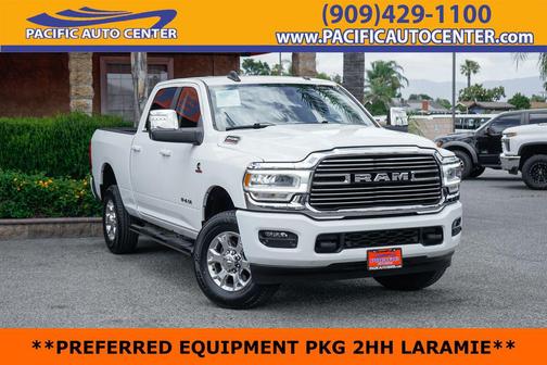 Bright White Clearcoat 2023 RAM 2500 Laramie Crew Cab 4x4 6'4' Box