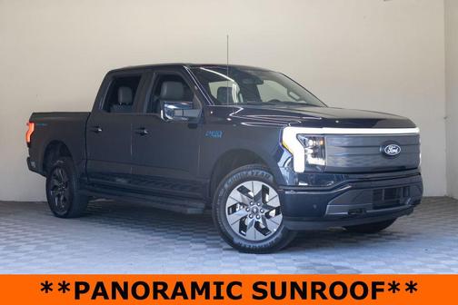 Antimatter Blue Metallic 2024 Ford F-150 Lightning LARIAT