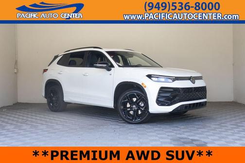 Opal White Pearl 2025 Volkswagen Tiguan 2.0T SE R-Line Black 4MOTION