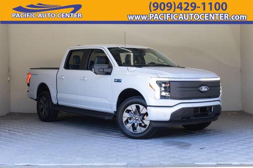 Space White Metallic 2025 Ford F-150 Lightning Flash