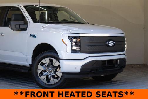 Space White Metallic 2025 Ford F-150 Lightning Flash